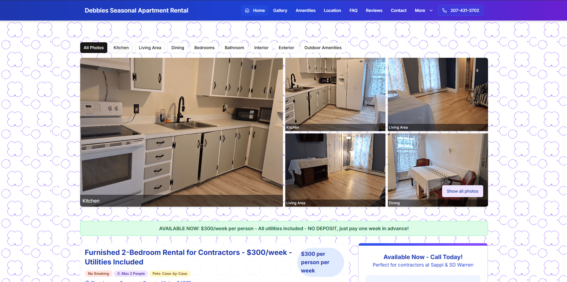 Debbies Seasonal Apartment Rental
